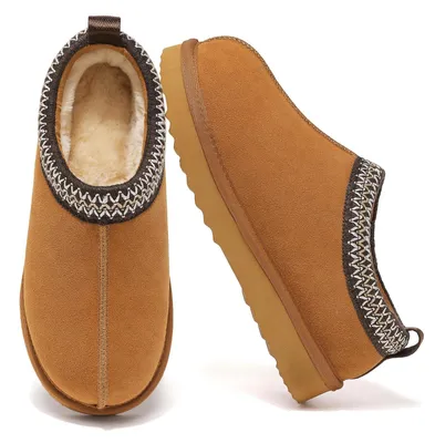 Productafbeelding van Sneeuwschoenen winterslippers - Platform - Uni - Zwart