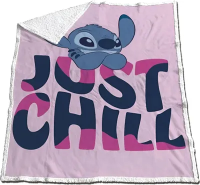 Produktbild von Disney Lilo und Stitch Coral Decke warme Kuscheldecke 130x170 cm
