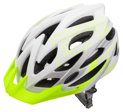 Image de Meteor - Casque de vélo unisexe pour homme/femme avec logo « Gruver » PP5856 (52 cm - 56 cm) (blanc/vert)