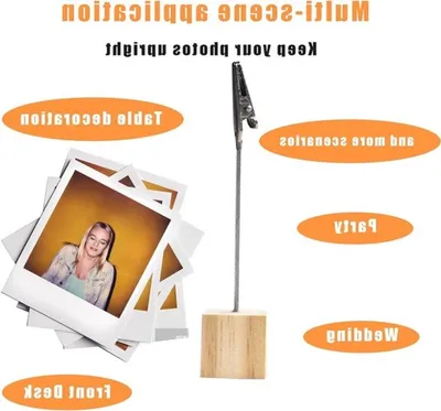 20 Stück Memo Clip Halter für Fotos, Notizen und Nachrichten - Ideal für Büro, Hochzeiten und Feiern