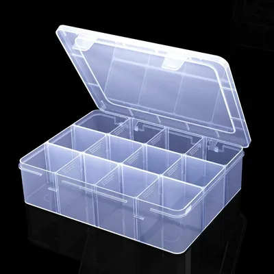 Image de Boîte de rangement avec 12 compartiments pour bijoux et outils