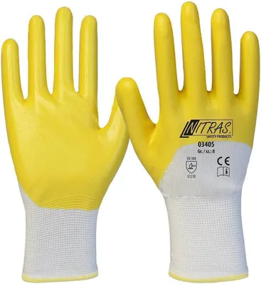 Produktbild von Arbeitshandschuhe | 144 Paar Nitras Nitrilhandschuhe | beschichtet | Gr. 7 - 11