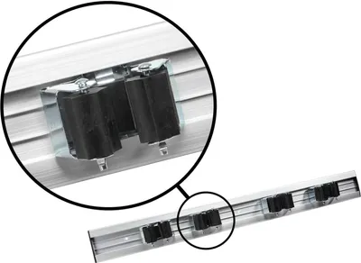 Produktbild von Werkzeugleiste Gartengeräte Besen Wandhalter Klemmleiste für Rundstiele