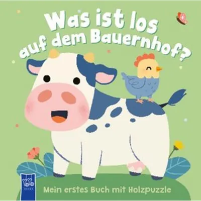 Immagine prodotto di Was ist los auf dem Bauernhof? Mein erstes Buch mit Holzpuzzle