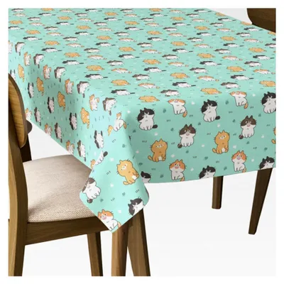 Produktbild von Tischdecke 140 x 110 cm Abwaschbar Fleckschutz Wasserabweisend