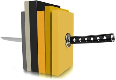 Produktbild von Kreative Buchstützen in Schwertform