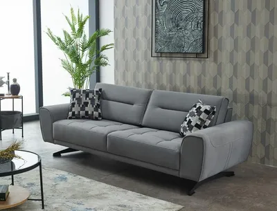Zdjęcie produktu dla Trzyosobowa sofa 3-osobowa sofa z tkaniny sofa tapicerowana sofa szara nowoczesne kanapy