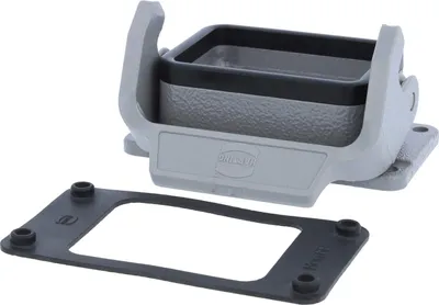 Produktbild von HARTING Han 6B Anbaugehäuse mit 1 Längsbügel 1 Easy Lock Verriegelungsbügel - 1 Stück