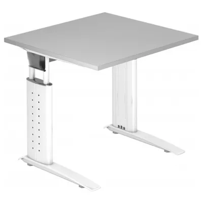 Produktbild von UNDA 8 W - 80 x 80 höhenverstellbar Grau/Weiß