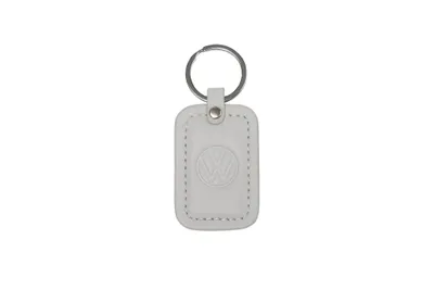 Produktbild von Original VW Schlüsselanhänger grau/silber geprägtes Logo