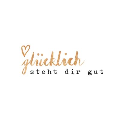 Produktbild von 20 Servietten Glücklich steht dir gut 33x33cm