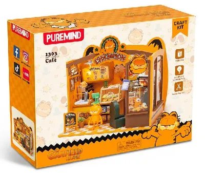 Obrázek produktu pro Dřevěná Stavebnice - Garfield Café
