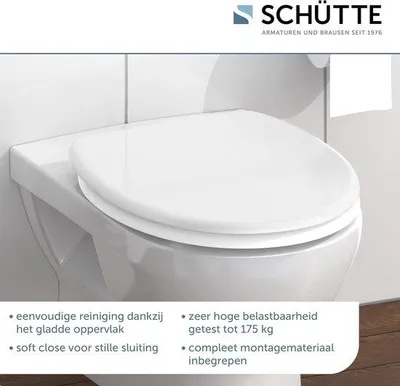 Produktbild von Famanu Duroplast-Toilettensitz mit Softclose-Mechanismus - Weiß