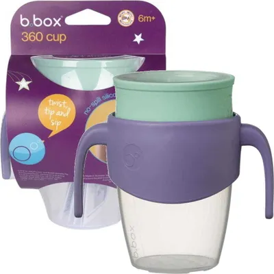 Zdjęcie produktu dla b.box Kubek 360° Lilac Pop – Radość picia dla małych odkrywców!