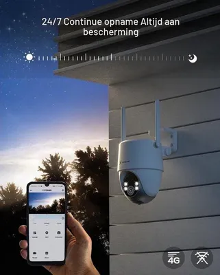 Obrázek produktu pro 24hodinové nahrávání, 4G LTE, bezpečnostní kamera bez Wi-Fi