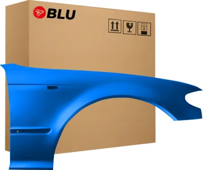 Produktbild von BLU Kotflügel Passend für BMW 3 E46 Lift 364 Rechts Blau TopazBlau TopazBlau Metallisch Blau | 2001-2005 | Vorderseite Vorne | Lackiert | Einbaufertig