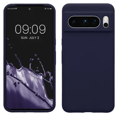 Produktbild von kwmobile Handyhülle für Google Pixel 8 Pro Hülle, für Pixel 8 Pro Case - Hülle Silikon - kabelloses Laden - Deep Ocean