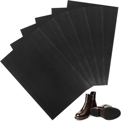 Imagen del producto de Paquete de 6 suelas de goma antideslizantes, duraderas, autoadhesivas, para todas las tallas de zapatos, ideales para el uso diario