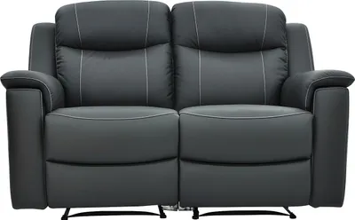 Produktbild von 2-Sitzer Ledersofa EVASION mit Relaxfunktion - Grau