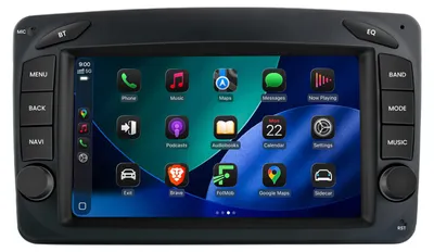 Immagine prodotto di Autoradio Android 7'' 32GB per Mercedes W203 2000-2004 Prefacelift CarPlay Android Auto Navi Bluetooth DAB+ Telecamera posteriore