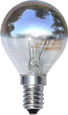 Produktbild von Bellight Tropfen Glühbirne 25W E14 Kopfspiegel Silber Glühlampe 25 Watt Glühbirnen dimmbar