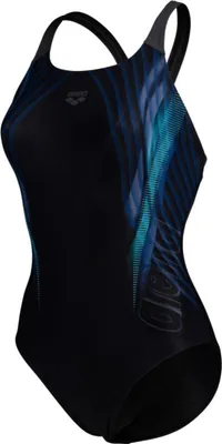 Immagine prodotto di Arena Swimsuit Donna Costume da bagno con stampa subacquea, Colore:Nero, Taglia:44
