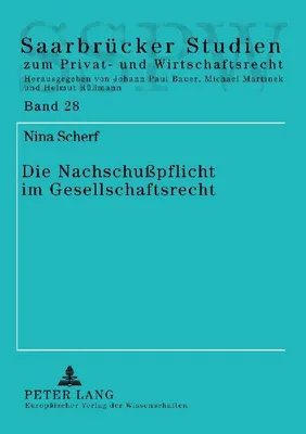Produktbild von Die Nachschußpflicht im Gesellschaftsrecht