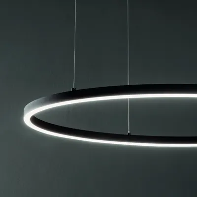 Zdjęcie produktu dla Nowoczesna lampa wisząca Oracle Aluminiowo-Plastikowa Biała Led 55W 4000K D90Cm