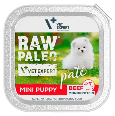 Zdjęcie produktu dla VetExpert Raw Paleo Wołowina Pate Mini Puppy 150g