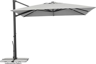 Ampelschirm Schneider Rhodos Smart 300 x 300 cm silbergrau