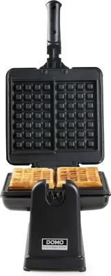 Obrázok produktu pre Domo DO9224W, 2 wafle/waflí, Obdĺžnikový, Čierna, 1000 W, 14,5 cm, 8,6 cm