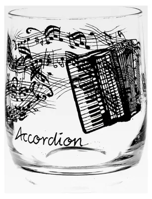 Produktbild von Glas-Akkordeon, ideales Geschenk für Akkordeonspieler