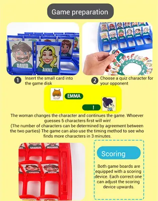 Produktbild von Lustiges Who is It, klassisches Brettspiel für Familie, Eltern, Kinder, Spiele, Zuhause, Party, Spielzeug, Geschenk