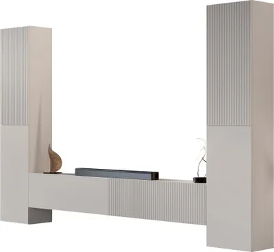 Produktbild von MIRJAN24 Wohnwand Capital II, Große Anbauwand, Wohnzimmer-Set (Farbe: Cashmere)