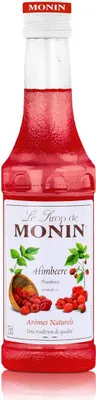 Produktbild von Monin Himbeere Sirup 250 ml - Für Cocktail und Kaffee (1er Pack)