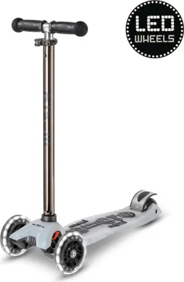 Produktbild von Micro Maxi Scooter Flux LED Neochrome Black - Kinderroller mit LED Rädern