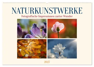 Produktbild von Naturkunstwerke (Wandkalender 2027 DIN A2 quer), CALVENDO Monatskalender