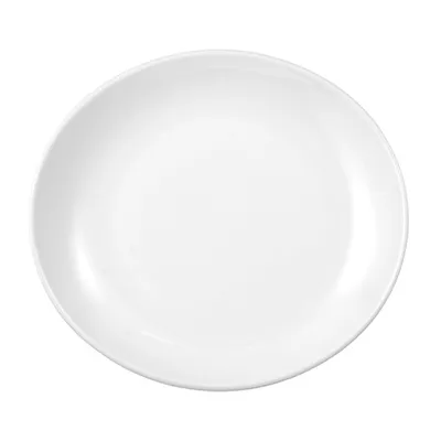 Produktbild von Speiseteller - Weiß - Porzellan - Ø 27 cm - oval