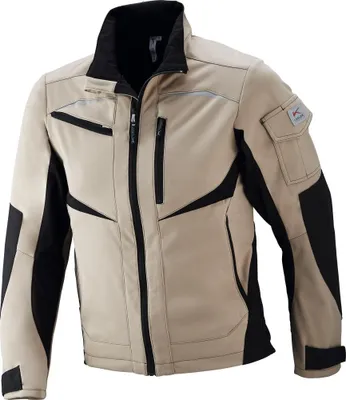 Produktbild von Kübler Jacke PRACTIQ Ultrashell 1351 sand-braun/schwarz Größe 2XL