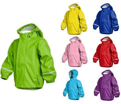 Produktbild von Regenjacke Regenmantel wasserdicht abnehmbare Kapuze Unisex, Farbe:lila, Größe:92