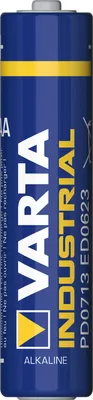 Produktbild von VARTA LR03 AAA Industrial Alkaline Batterie Hochleistungsbatterie 1,5V 1300mAh Profi Industriegeräte Micro R03 LR3 AM4 Hochenergie