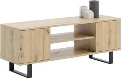 Obrázok produktu pre TV skrinka Focus 155 cm – kovové nožičky, dub artisan
