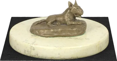 Obrázek produktu pro Art-Dog Dekorativní soška – Bulteriér I – odlitek z bronzového prášku a pryskyřice
