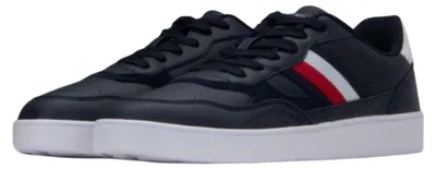 Produktbild von Tommy Hilfiger - Herren Pumps "Retro", gestreift, Leder PP6650 (45,5 EU) (Dunkles Marineblau)