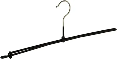Obrázok produktu pre Vešiak na šaty, sada 20 kusov, 42 cm, kov, čierna, protišmykový povrch, pevný háčik, na nohavice