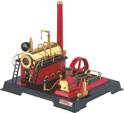 Produktbild von Wilesco Dampfmaschine D 21, Trockenbrennstoff, 500 cm³ Kessel, Sockel 350x290 mm, Sammlerartikel