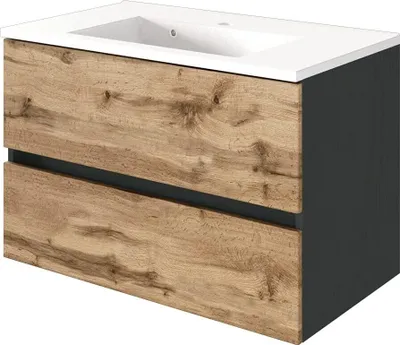 Productafbeelding van Onderkast voor wastafel met wastafel, model LUCCA