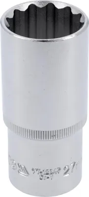 Obrázek produktu pro Dlouhá 12hranná nástrčná hlavice 30 mm 1/2" CrV