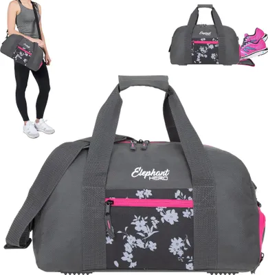 Produktbild von Sporttasche Mädchen Elephant Hero Signature Tasche Sport Damen Kindertasche Schuhfach 12837 Grey Flower