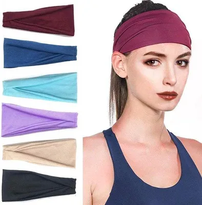 Obrázek produktu pro Sada elastických čelenek Famanu – 5 kusů, vyrobené z bavlny, s protiskluzovou úpravou, vhodné pro dámy i pány